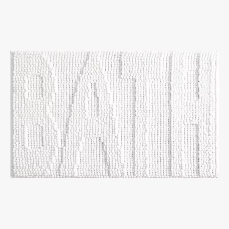 Коврик для ванной и душа коврик для ног в ванную комнату,микрофибра,атискользящий 50х80 см,"Bath" белый Кам'янець-Подільський - фото 3