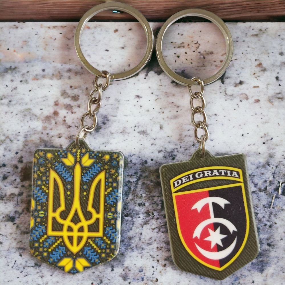 Брелок гумовий 30 окрема механізована бригада Київ - фото 3