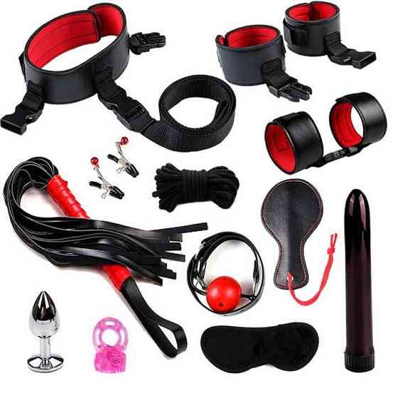 БДСМ бандажний набір з 12 предметів Червоний — Садо-мазо Вінниця