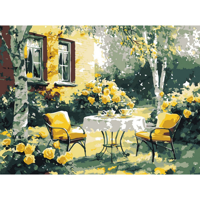 Картина за номерами "Затишний дворик" ©art_selena_ua KHO6374, 30х40 см Вінниця - фото 1