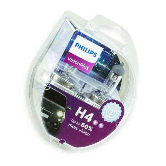 Автолампа 12V 60, 55 (43) PHILIPS Vision Plus 60% (2шт) H4 Мукачево