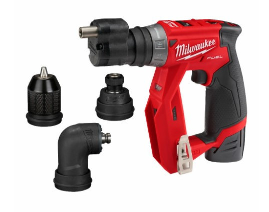 Дриль-шурупокрут акумуляторний MILWAUKEE, M12 FDDXKIT-202X, 34 Нм (+ зар.пр., 2 акум. Х2Аг, 4 насад., HD кейс) Одесса - изображение 2