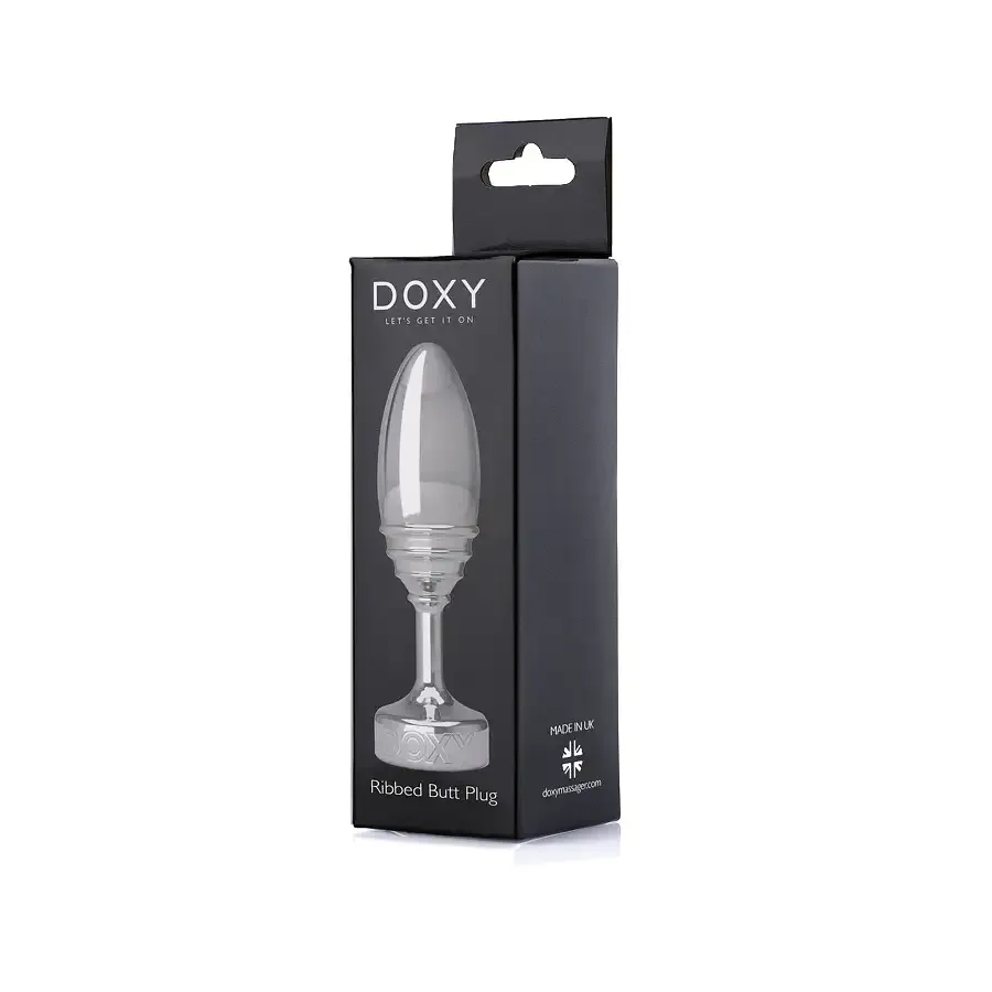 Металева анальна пробка DOXY Butt Plug RIBBED, ребриста, діаметр 3,3 см Львів - фото 5