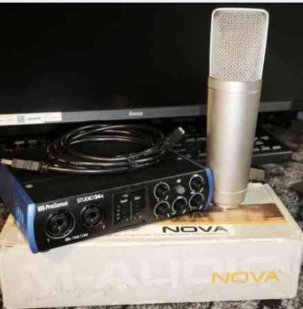 Студія звукозапису ,Аудіоінтерфейс Presonus studio 24c, MAudio Nova. Харків