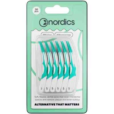 Щітки для міжзубних проміжків Nordics Silicon Interdental Softpicks Силіконові 30 шт. (3800500324531) Вінниця