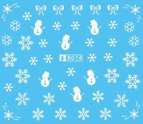 Слайдери для нігтів новорічні - розмір стікера 5*6см, інструкція по застосуванню в описі товару) Київ