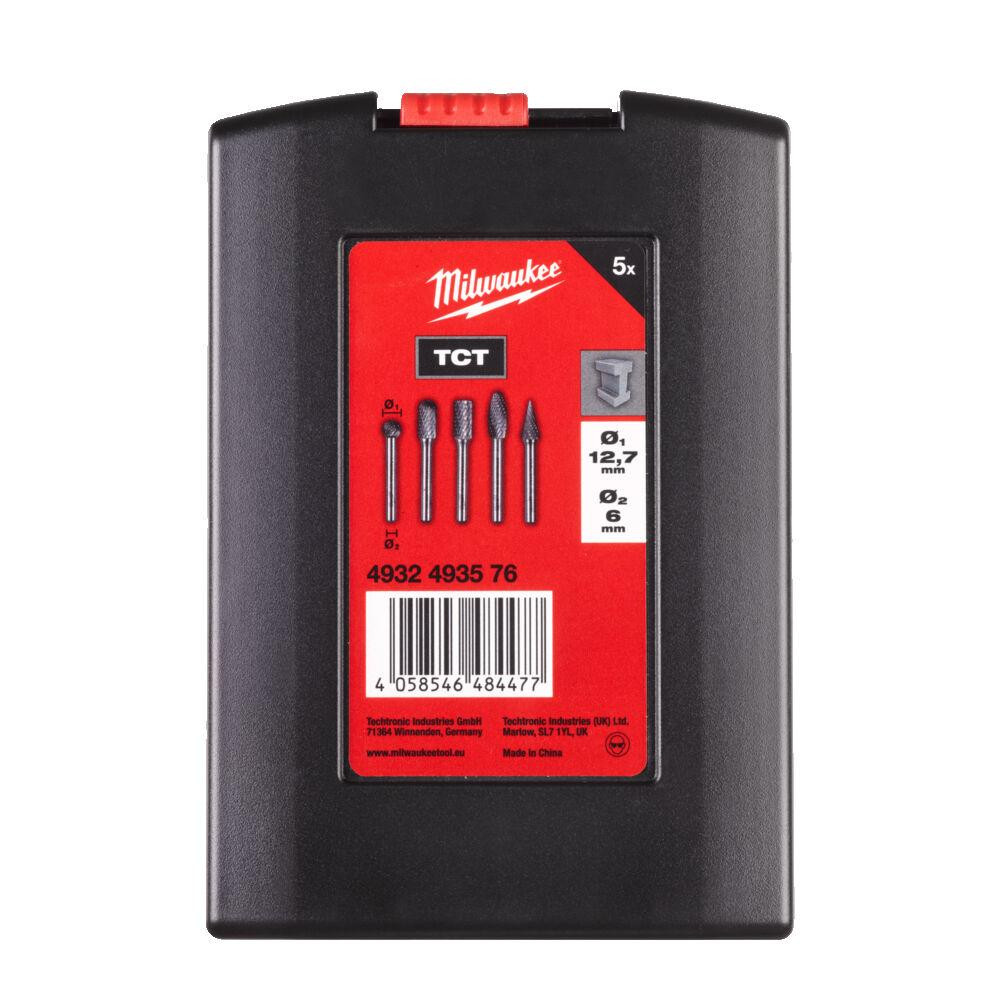 Набір твердосплавних борфрез TC 6 X 12.7MM 5 предметів MILWAUKEE 4932493576, пластиковий кейс Одеса - фото 3