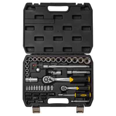 Набор инструментов Sigma насадок торцевых и бит 1/4", 1/2" 72шт CrV mid (6003741) Винница