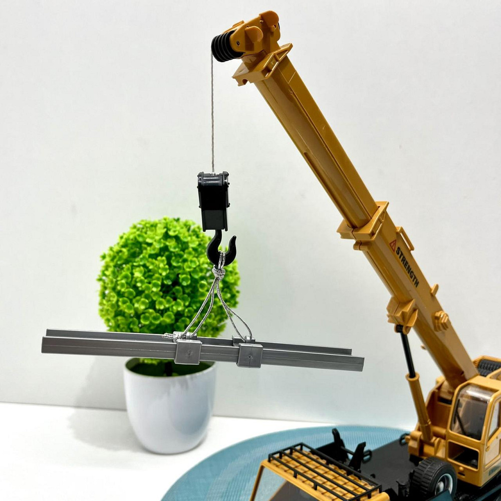 Машинка спецтехніка Автокран на радіокеруванні 32см музика світло рухомий кран USB зарядне Жовто-чорна (3822) Чернігів - фото 7