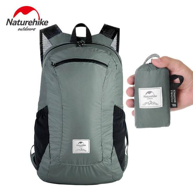 Рюкзак Naturehike компактный Ultralight NH17A012-B, 18 л, черный Киев - изображение 2