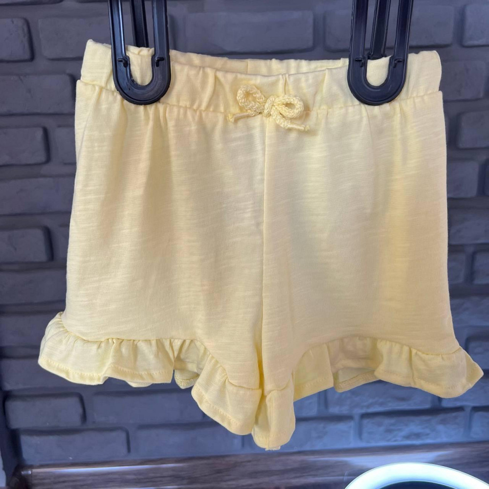 Дитячий Костюм Футболка (Бузкова) з 3Д принтом та Шорти(Жовті) для Дівчинки LC Waikiki 12-18міс (80-86см) Київ - фото 5