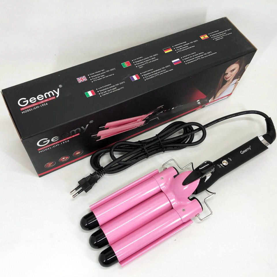 Багатофункціональні плойки для волосся GEMEI GM-1956-25 тройная Щипці для волосся об'ємної зачіски TD-18 Львів - фото 6