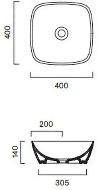 Раковина  Catalano Alvea 40x40 0622400031 Київ - фото 1