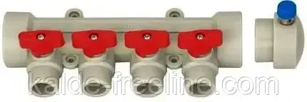 Коллектор полипропиленовый Kalde на 4 выхода BLUE & rRED Харків