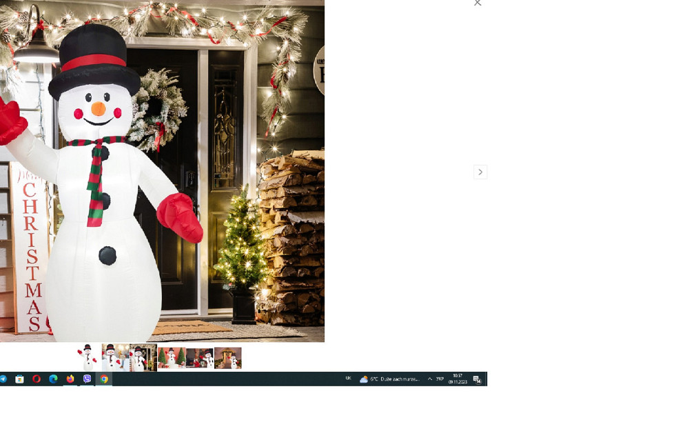 Фігура новорічна світлова Gotel Сніговик на 10 вогнів Київ - фото 5