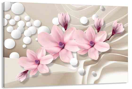 Картина полотно у вітальню / спальню  Магнолія    MLP_337 ( 60х30см ) 50x100 см Київ