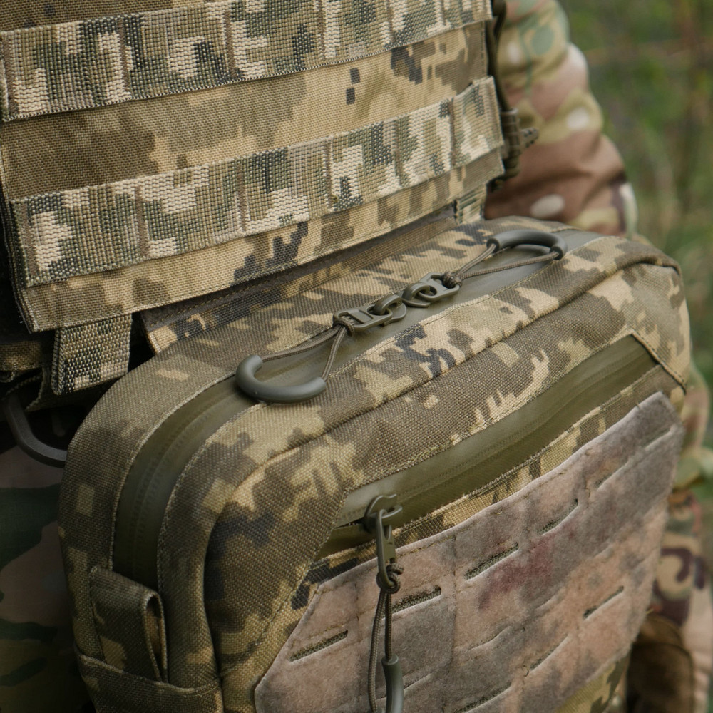 Сумка-напашник XL Kiborg GU Cordura Pixel. Сумка напашник пиксель с велкро панелью Киев - изображение 9