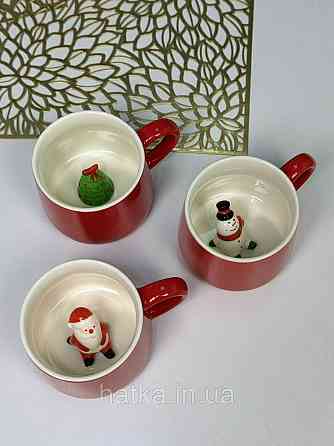 Кухоль керамічний новорічний Olens "Сюрприз-дед мороз" 350 мл 102-1021 Київ