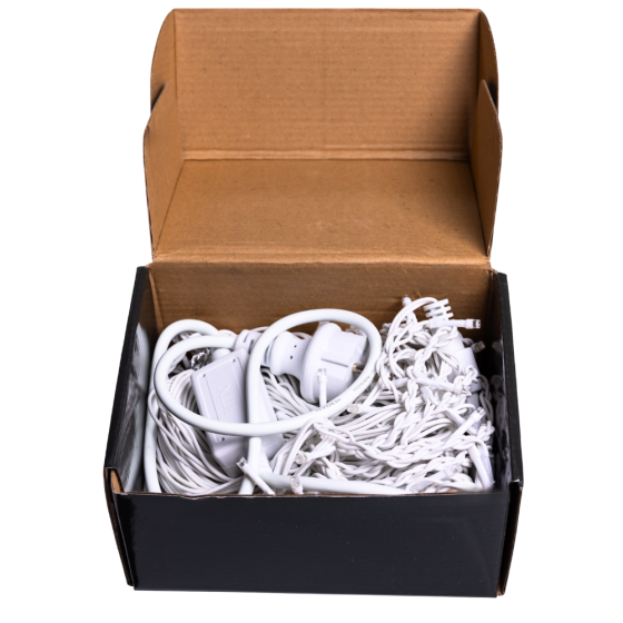 Вулична гірлянда Бахрома 12 м 200 LED білий провід Білий 12MWW Київ