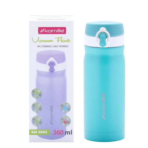 Термопляшка 360мл нержавіюча сталь (мікс) KAMILLE 2005 Житомир - изображение 8
