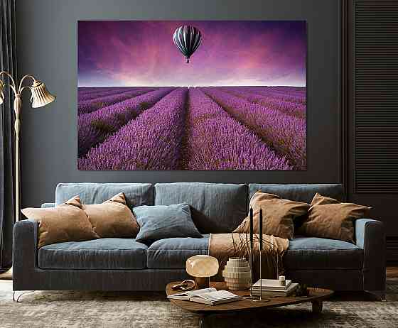 Картина полотно у вітальню / спальню  Поле Лаванди    MLP_396 ( 60х30см ) 90х180см Київ