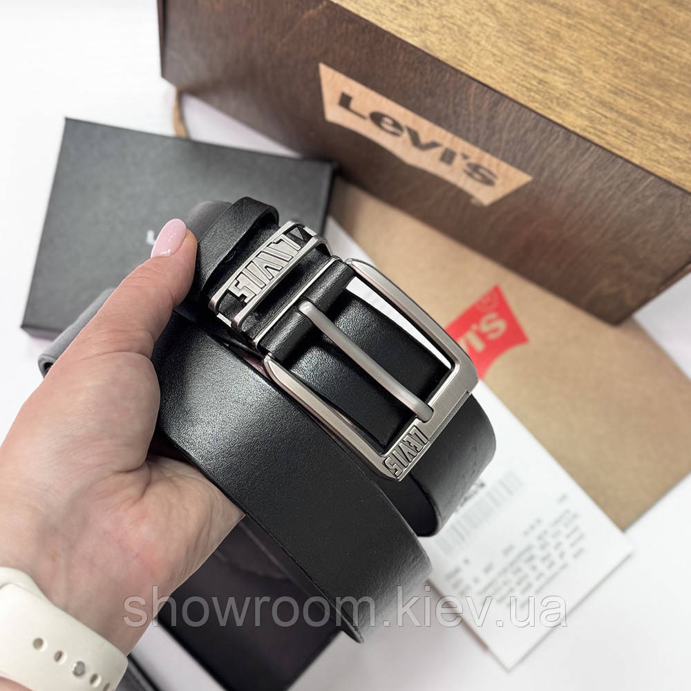 Мужской подарочный набор портмоне и ремень в деревянной коробке Levis (518) Киев - изображение 8