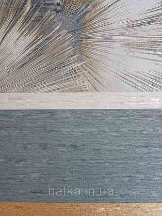 Обои виниловые на флизелиновой основе Rasch Incanto 1.06х10 абстракция фейерверк синие золото с серебром 3д Киев