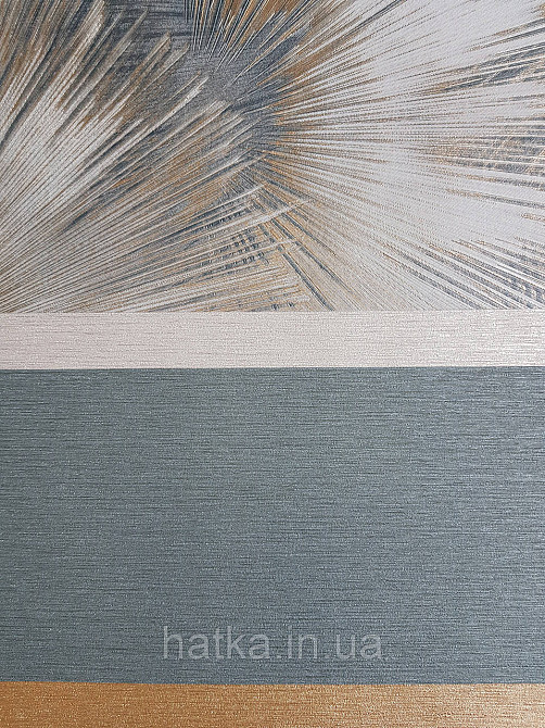 Обои виниловые на флизелиновой основе Rasch Incanto 1.06х10 абстракция фейерверк синие золото с серебром 3д Киев - изображение 4