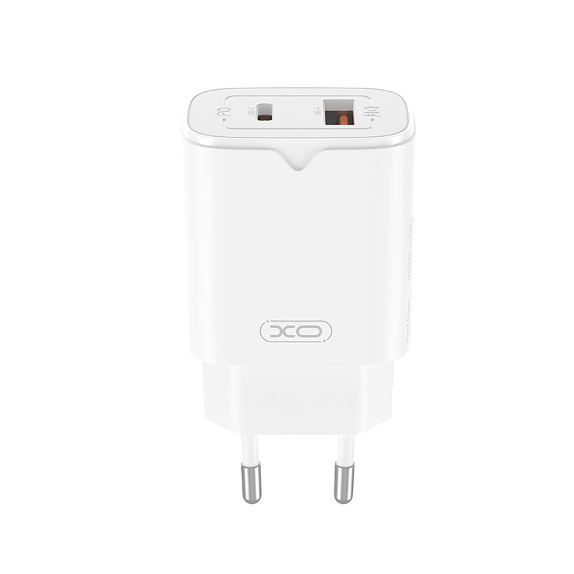 Мережевий зарядний пристрій XO L130 PD30W/QC18W 1USB-C+1USB-A білий Львів - фото 2