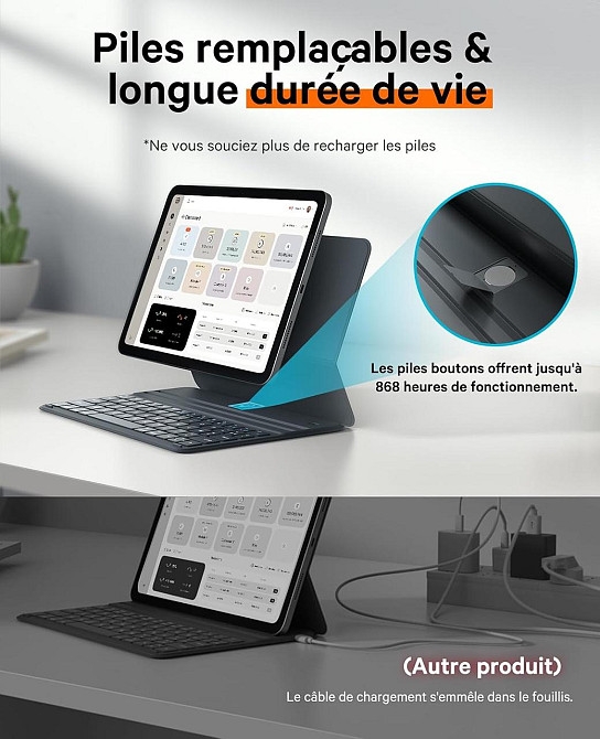 Магнитный чехол CHESONA A2902 с клавиатурой для iPad Air 11 Inch (M3/M2, 2025/2024) Pro 11 (4th/3rd/2nd/1st Gen) & Air 5th/4th Днепр - изображение 10