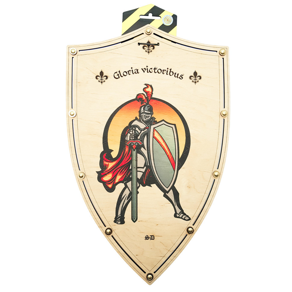 Сувенірний дерев'яний щит «ЛИЦАР» KNG 47х30 см Вінниця - фото 1