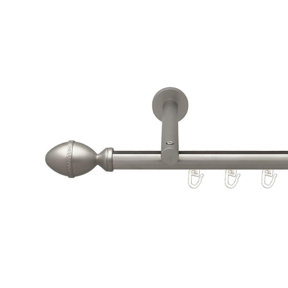 Карниз Orvit Фарже металевий однорядний циліндр на профіль (16 см) профільна труба  Сатин 19 мм 160 см Львов - изображение 1