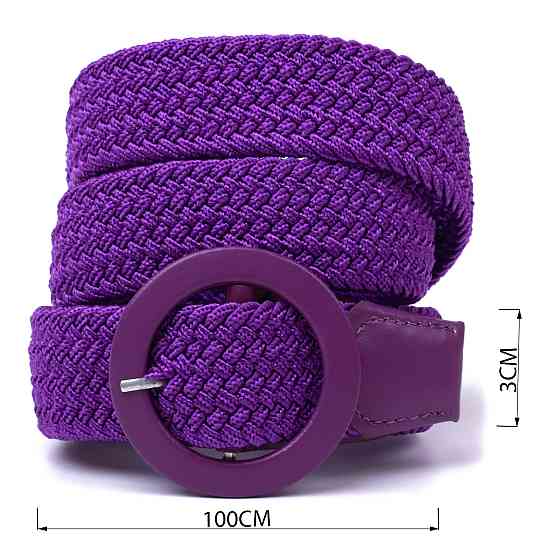 Текстильний жіночий ремінь Vintage 20816 Фіолетовий Київ