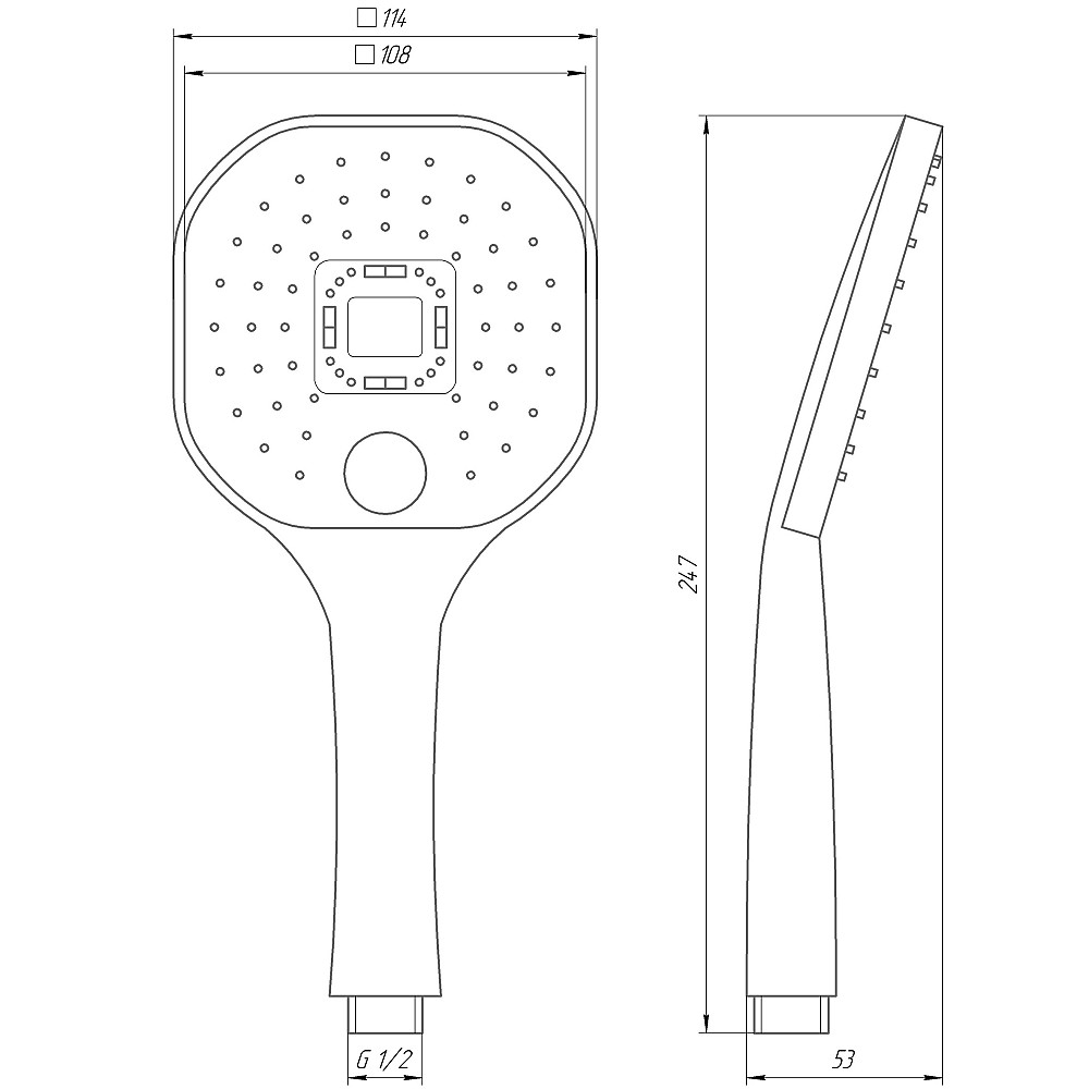 Душова лійка Globus Lux NS-003-BB Луцьк - фото 6
