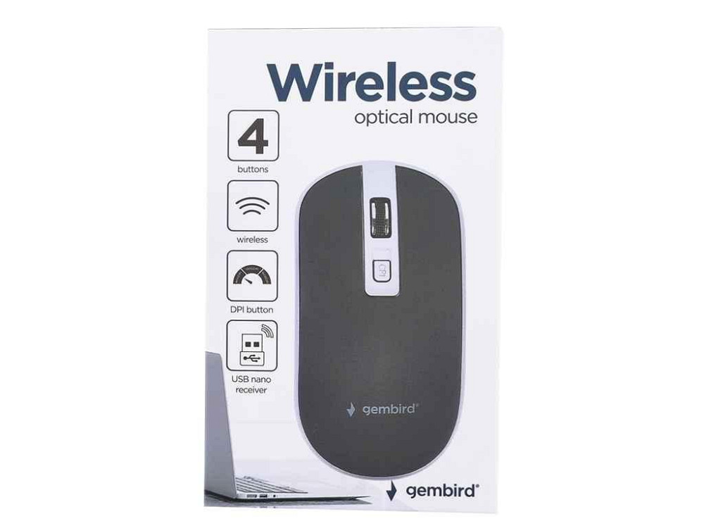 Мишка бездротова компютерна MUSW-4B-06-BS ТМ Gembird Київ - фото 1