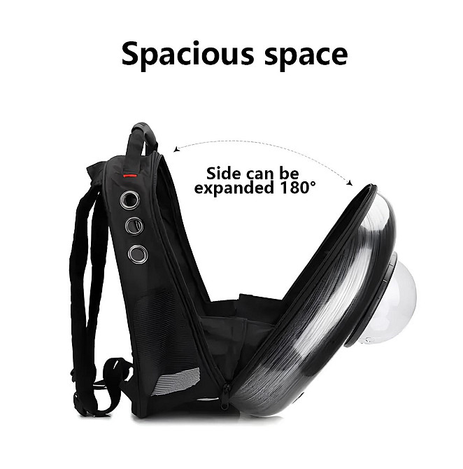 Рюкзак для транспортування кішок та собак RESTEQ, що дихає рюкзак для домашніх тварин з ілюмінатором Київ - фото 2