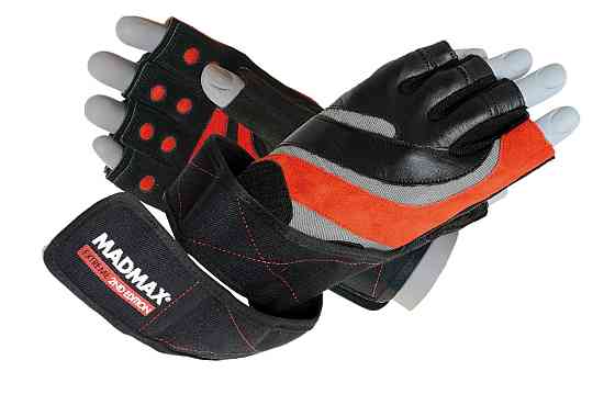 Перчатки для фітнесу MadMax MFG-568 Extreme 2nd edition Black/Red S Кам'янське