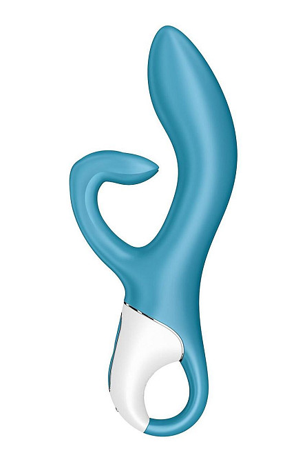 Вібратор-кролик із потрійним відростком Satisfyer Embrace me Turquoise, 2 мотори, діаметр 3,6 см Sex Aura Київ - фото 2