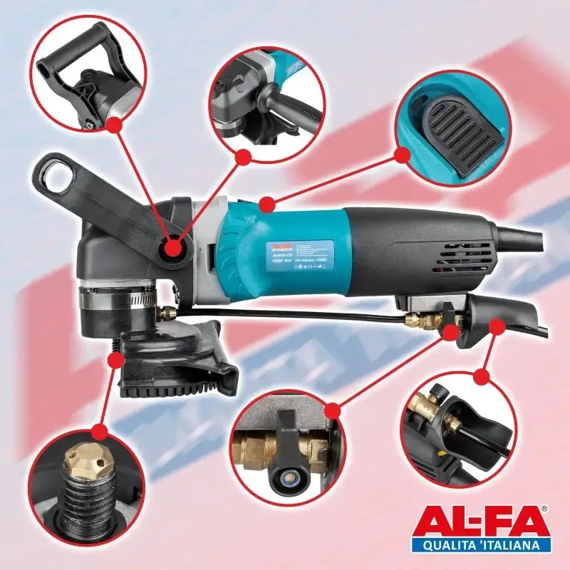 Полірувальна шліфмашина по камецю з подачею води  ALFA 125 мм – 1250 Вт Львів - фото 3