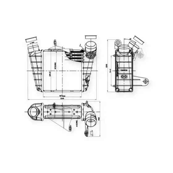 Радиатор Skoda Fabia, Roomster 99- интеркулера Мукачево