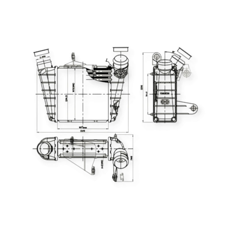 Радиатор Skoda Fabia, Roomster 99- интеркулера Мукачево - изображение 1