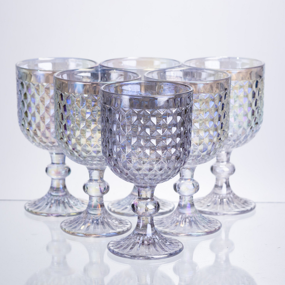 Набір келихів для вина 6 штук по 300 мл rainbow HP-19-253 Коломия - фото 1