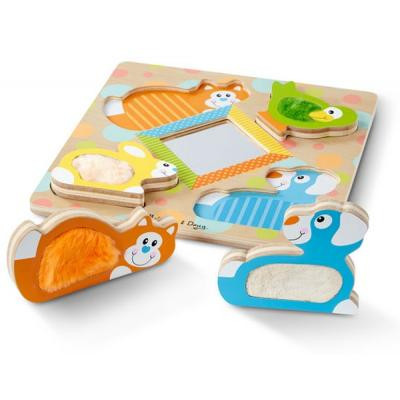 Развивающая игрушка Melissa&Doug Зеркальный формовой пазл с пушистыми домашними животными (MD1898) Винница - изображение 3