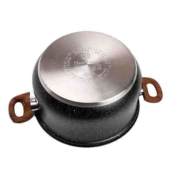 Набір посуду з нержавіючої сталі 10 предметів чорний Київ