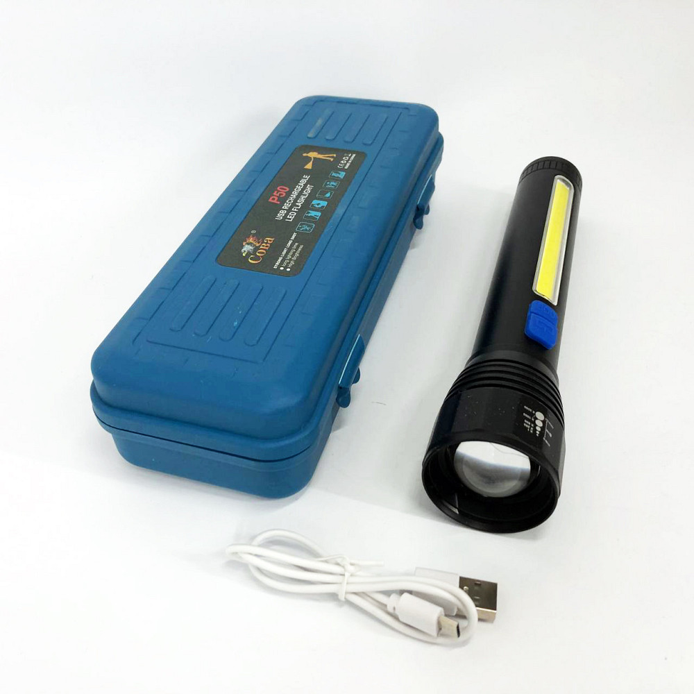 Довговічний світлодіодний ліхтар CB-C13-P50+COB, Ліхтар водозахищений LED потужний на вулицю WD-45 Львів - фото 9