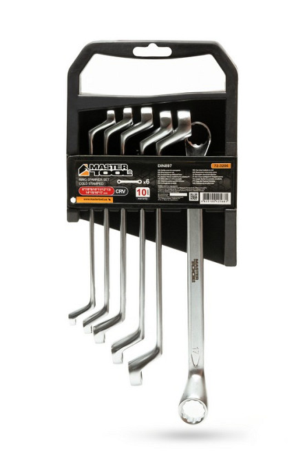 MASTERTOOL Ключі накидні MASTERTOOL COLD STAMPED набір 6 шт (6х7-16х17 мм) CrV 72-3206 Киев - изображение 4