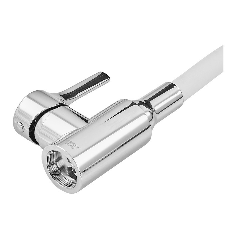 Змішувач для кухні Zerix Rex-011 Chrome Refl.White з нержавіючої сталі (Колір хром+силіконовий вилив білий) (ZX6129)   ( 21955 ) Харків - фото 7