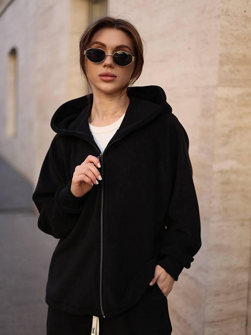 Жіночий теплий повсякденний костюм двійка з турецького двостороннього флісу Одеса - фото 7