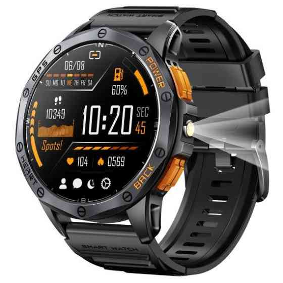 Розумний смарт годинник Smart GPS Max з компасом 2 ремінці (Чорний) Вінниця