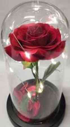 Вечная роза в колбе с LED подсветкой Ночник Светильник Ночник Роза. Харьков
